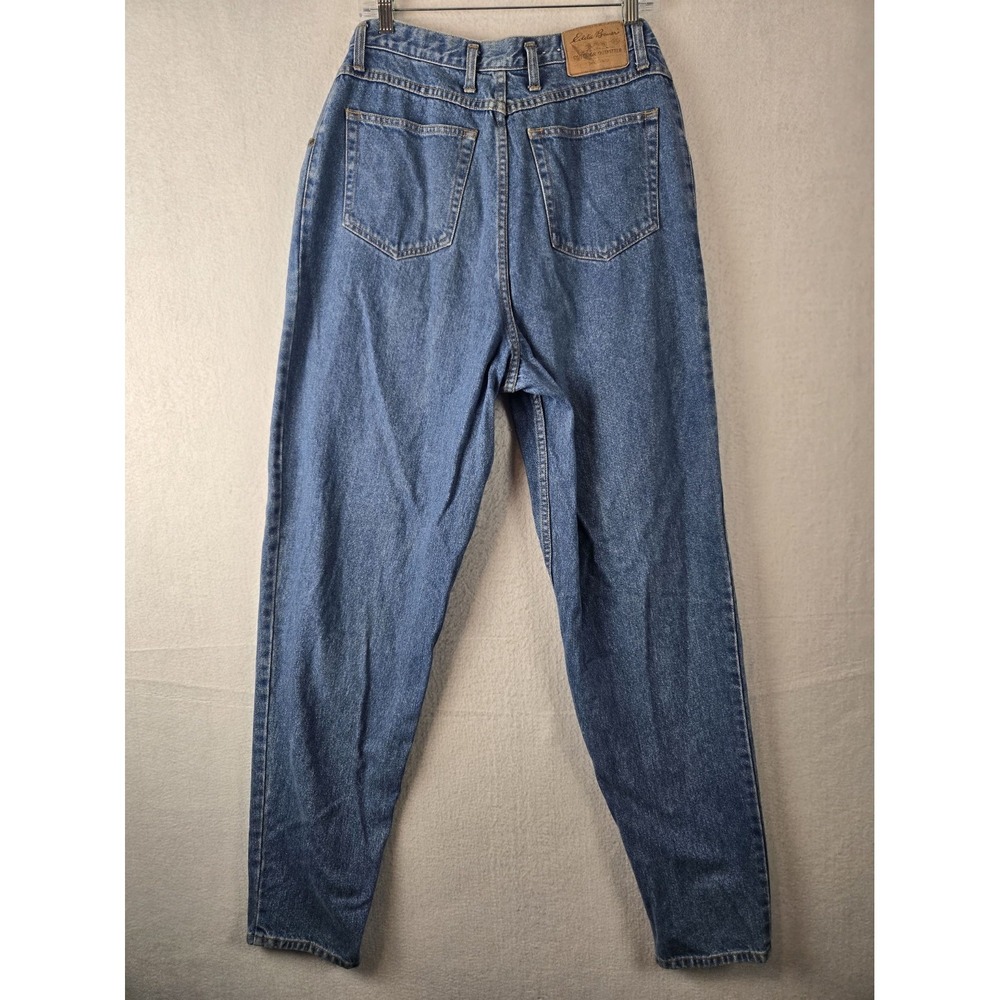 Eddie Bauer Womens Jeans Size 14 Tall High Rise Tapered Blue - Picture 5 of 11